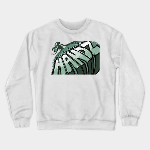 Handz Crewneck Sweatshirt by RFillustrations